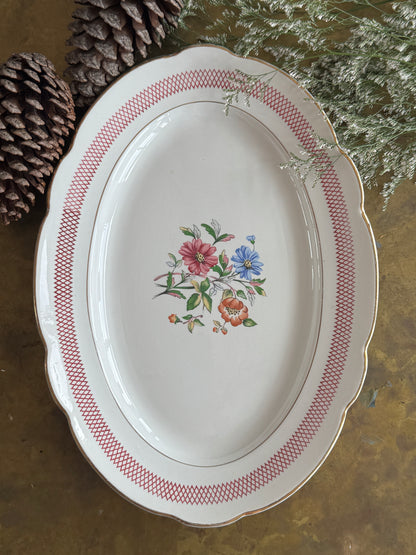 Elegant Antique French Platter in Holiday Gift Box – Perfect Christmas Present