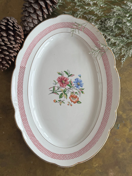 Elegant Antique French Platter in Holiday Gift Box – Perfect Christmas Present