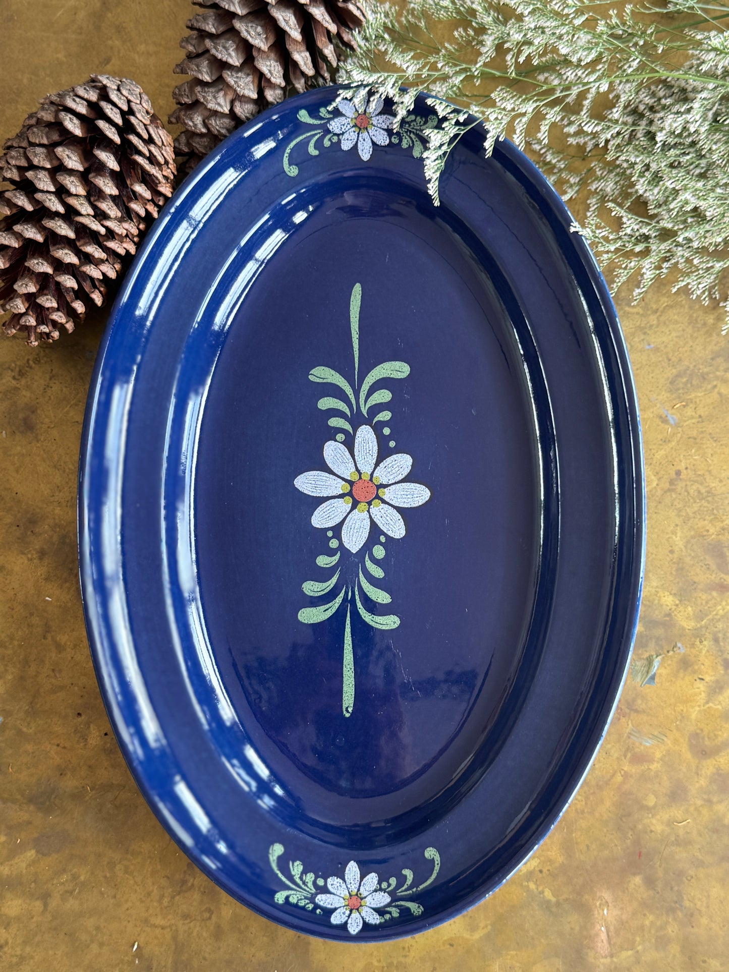 Elegant Antique French Platter in Holiday Gift Box – Perfect Christmas Present