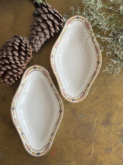 Set of Antique French oval dishes in Holiday Gift Box – Perfect Christmas Present
