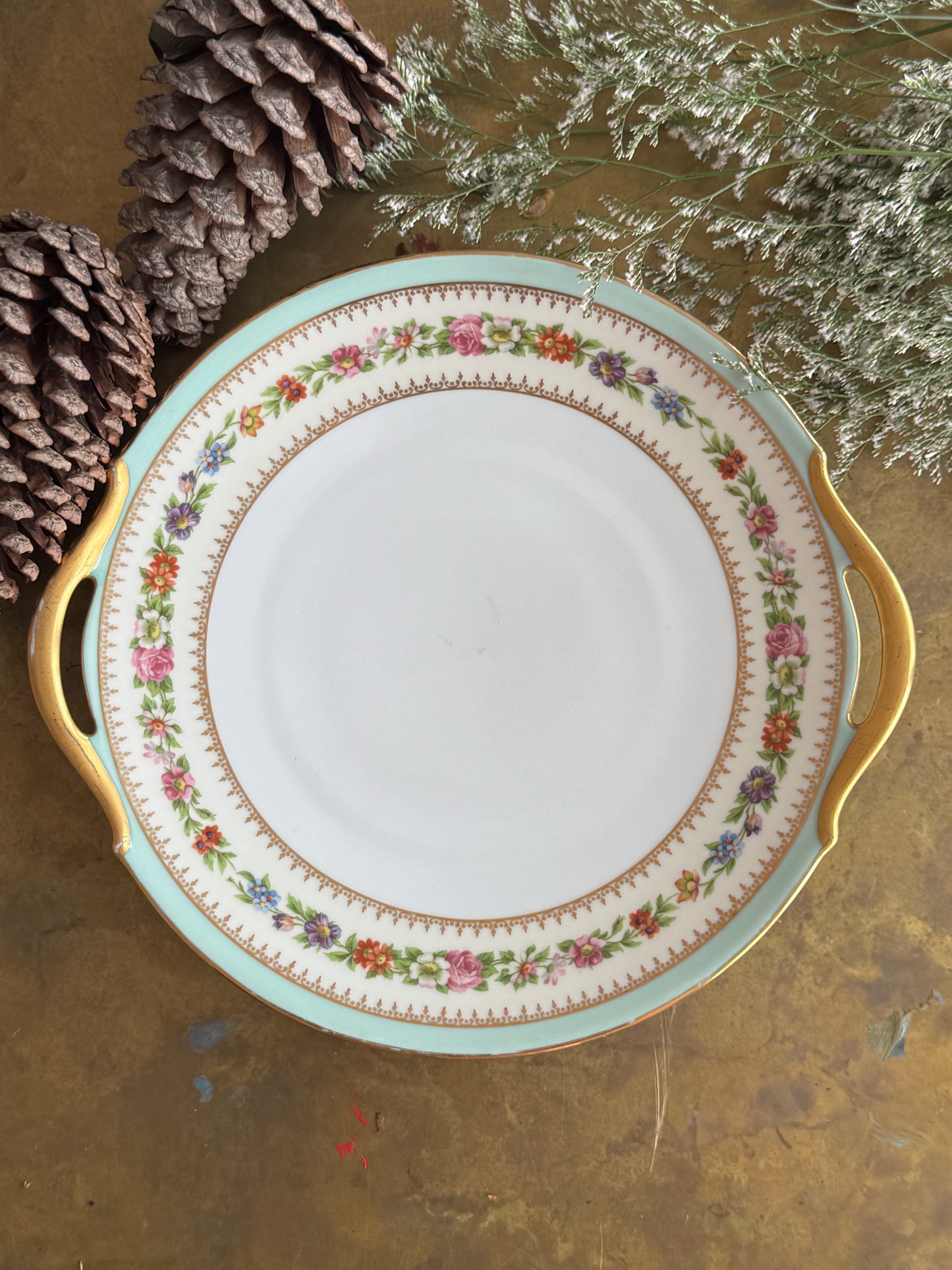 Elegant Antique French Platter in Holiday Gift Box – Perfect Christmas Present