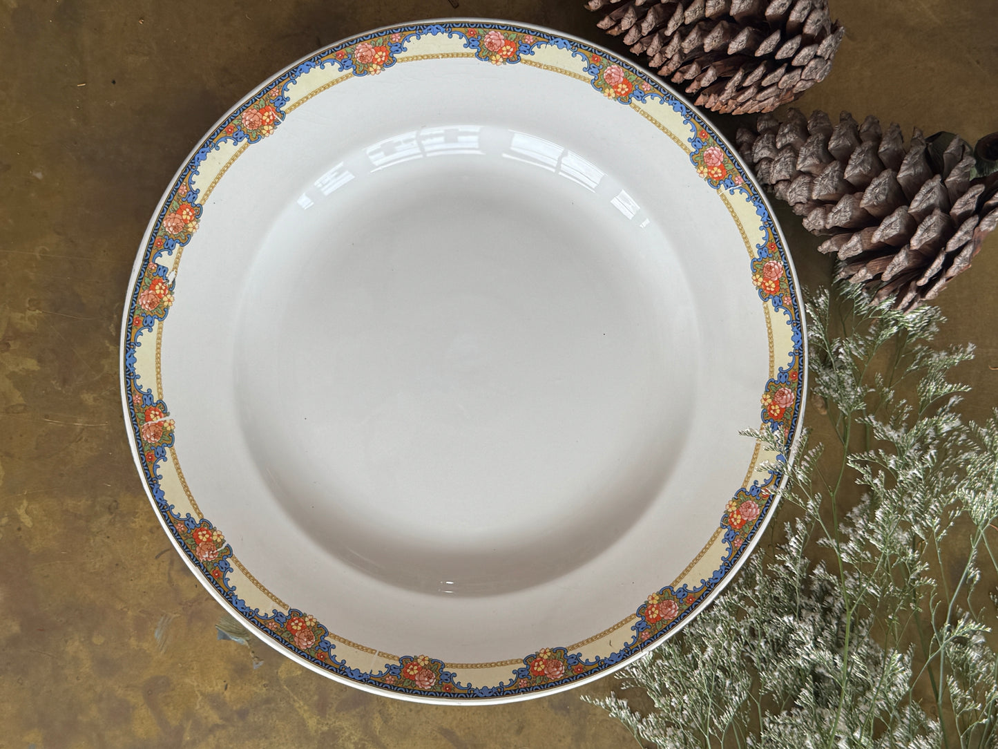 Elegant Antique French Bowl in Holiday Gift Box – Perfect Christmas Present