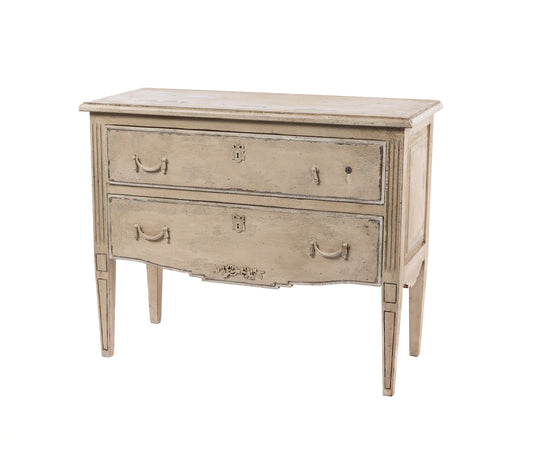 20th Century Antique French commode with painted patina from Provence.