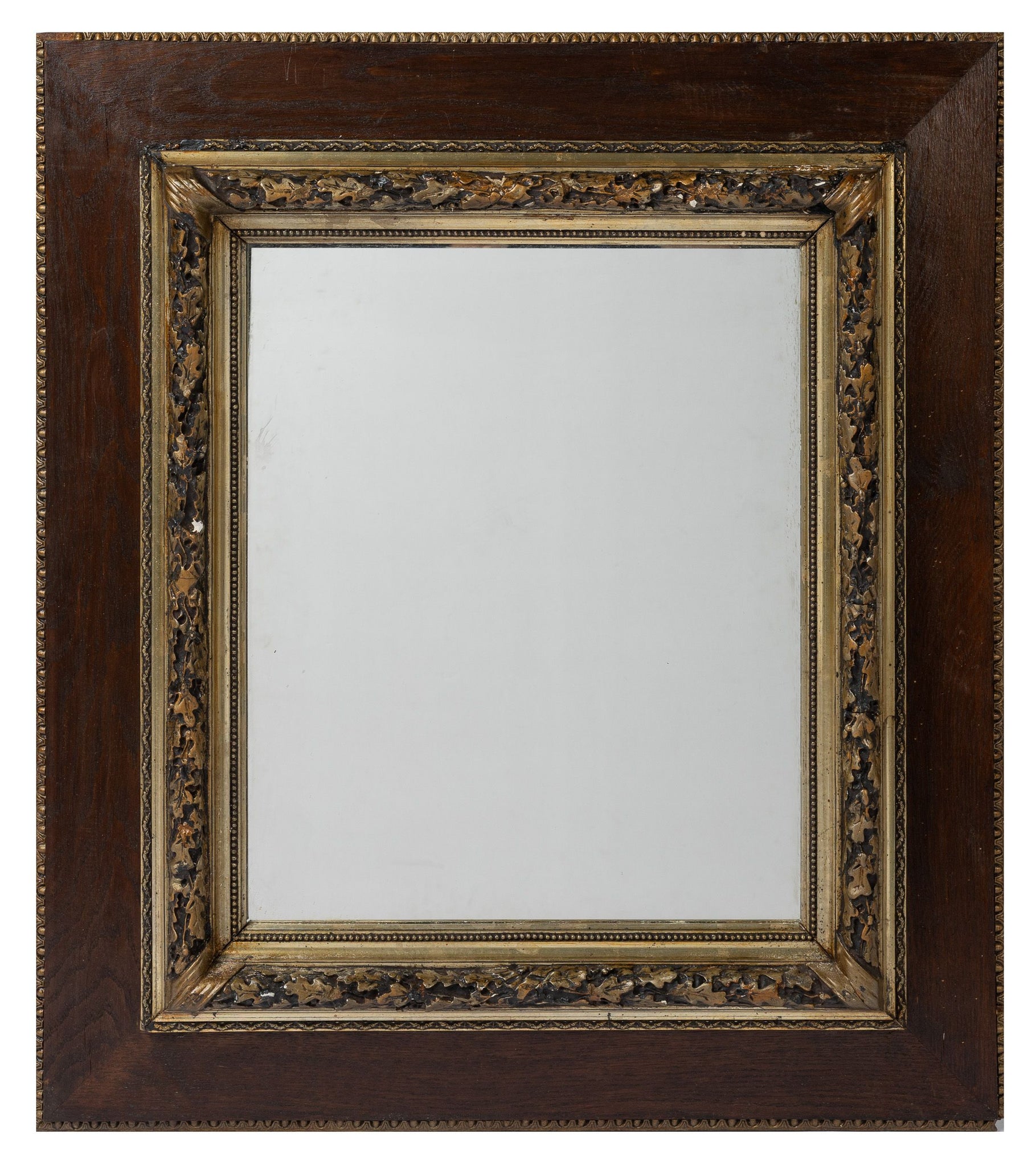 Antique French 19th Century timber and gilt framed mirror from Lyon