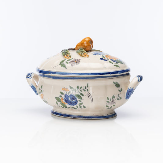 Vintage French hand painted tureen from The French Alps