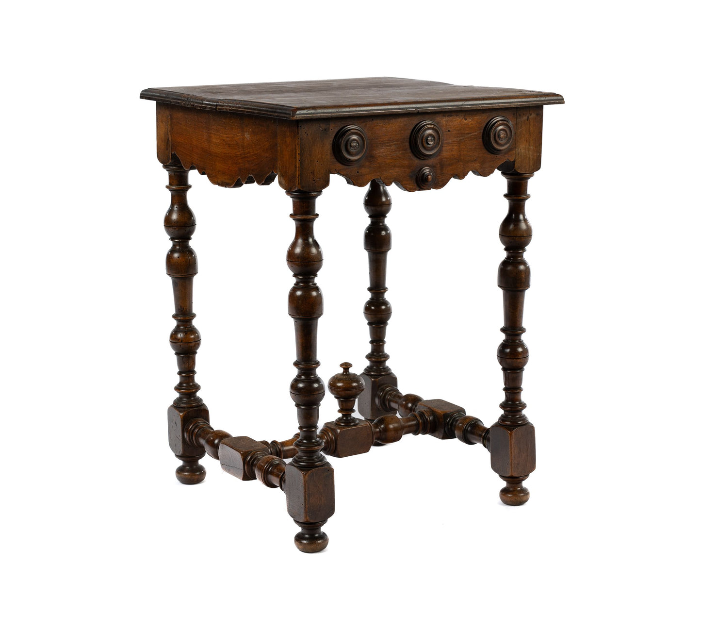 Charming 19th Century side table with elaborate carved legs and facade