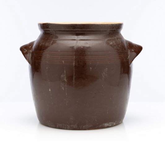Beautiful dark chocolate coloured confit pot from Provence