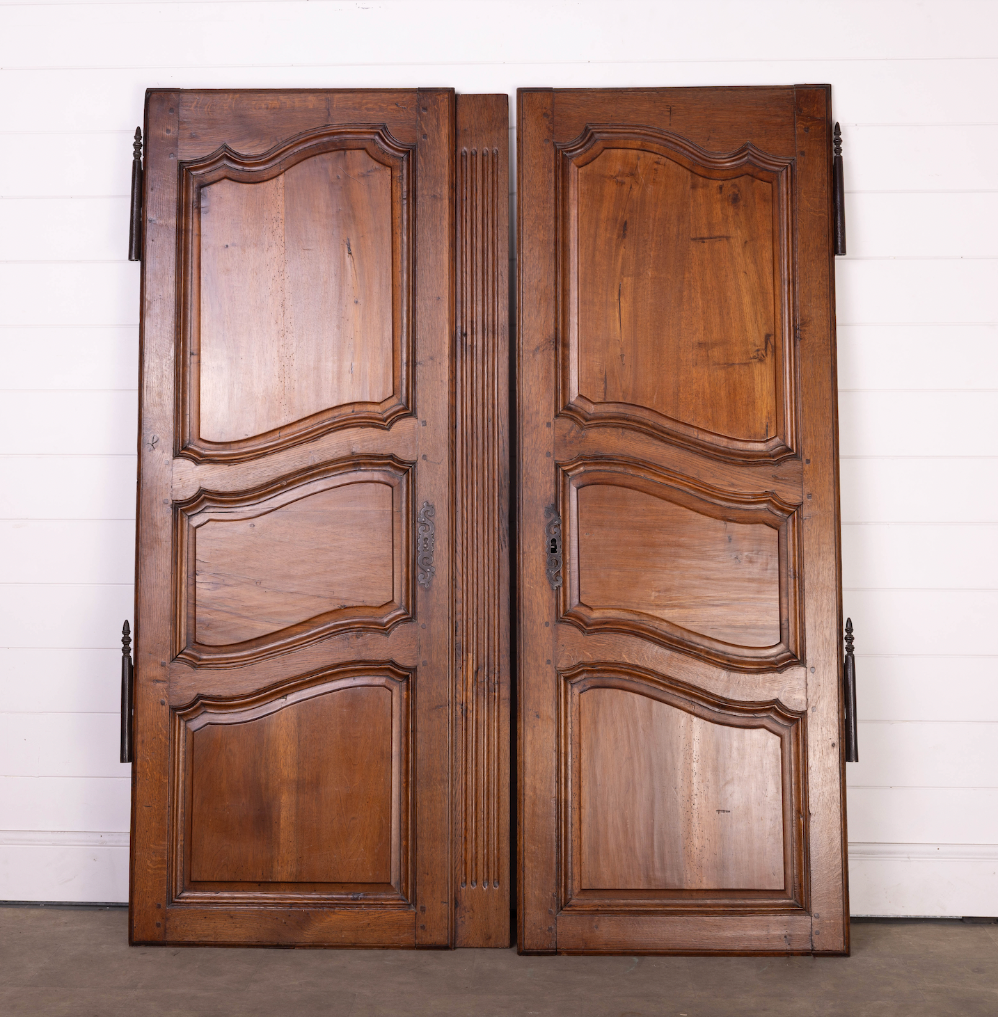 Pair of Antique French Armoire cupboard doors from a collection in Provence