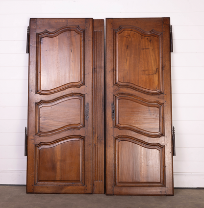 Pair of Antique French Armoire cupboard doors from a collection in Provence