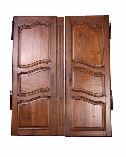 Pair of Antique French Armoire cupboard doors from a collection in Provence