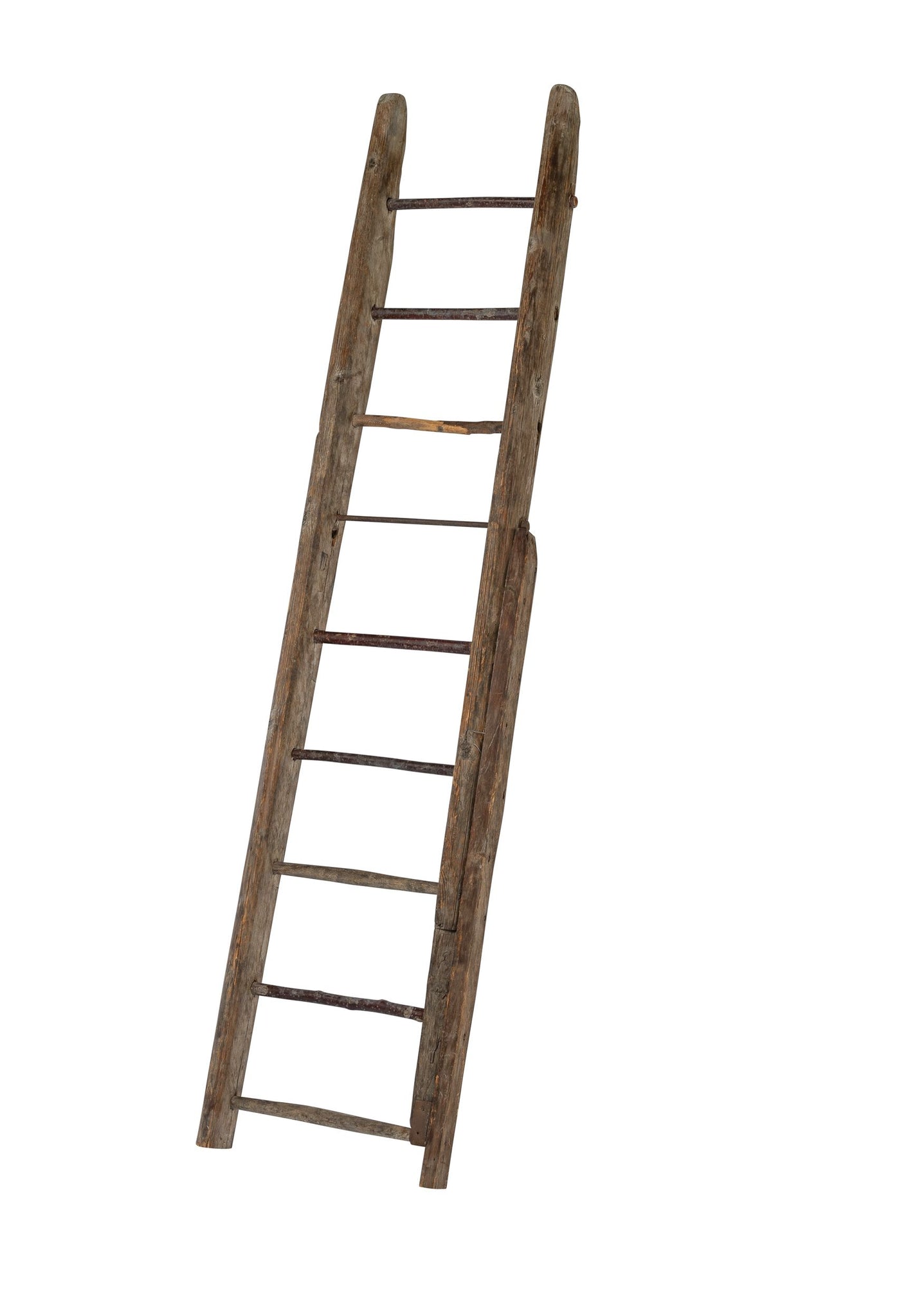 Vintage French timber ladder from a farmhouse in Provence