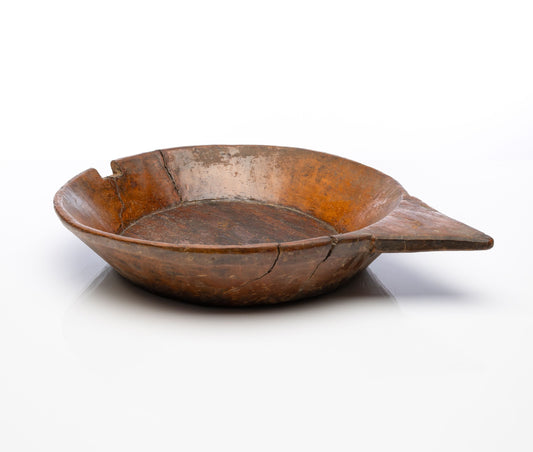 An antique Parat Indian Dough Bowl discovered in the French Alps