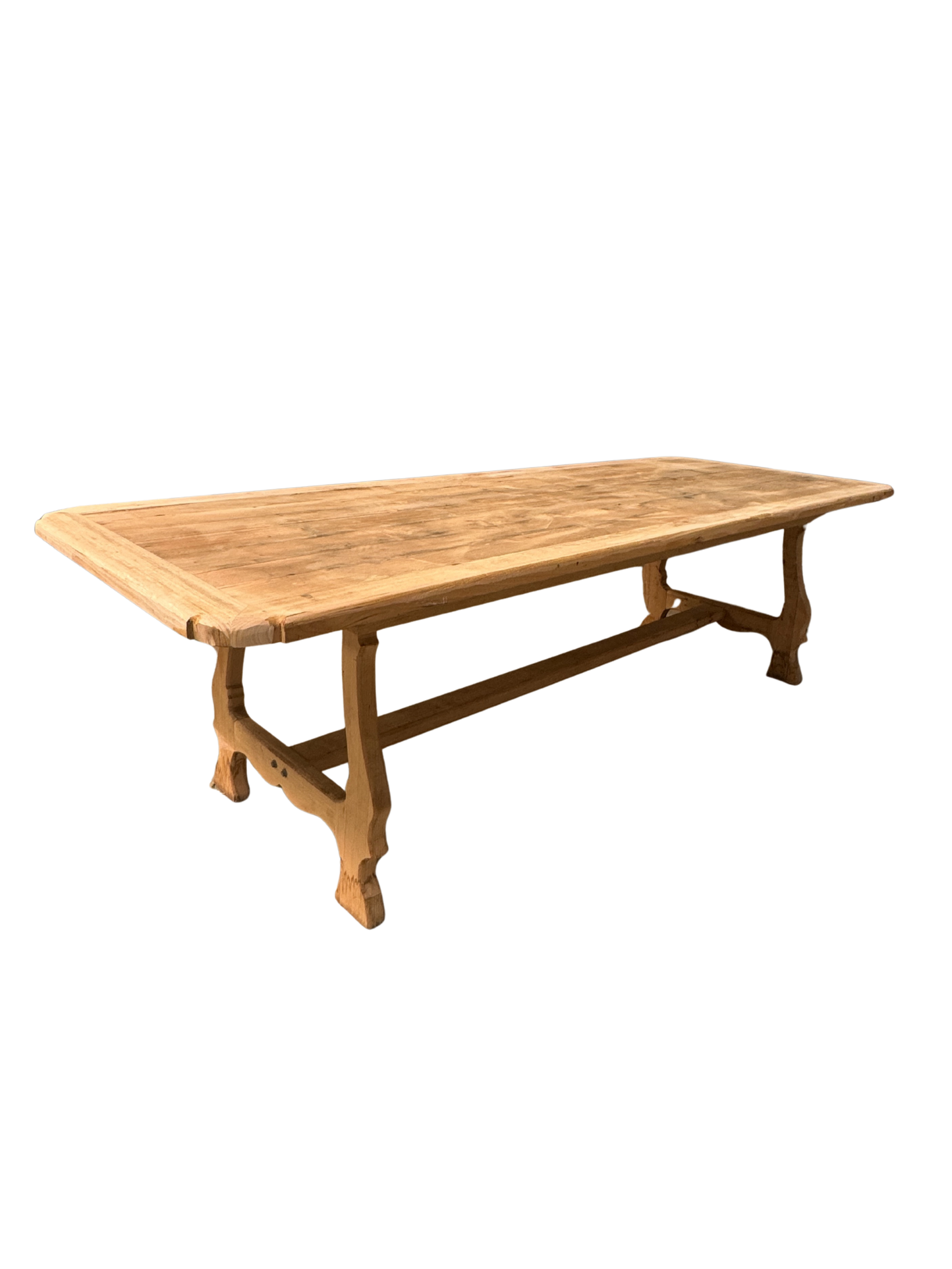 Vintage Spanish mission style table in a baltic pine