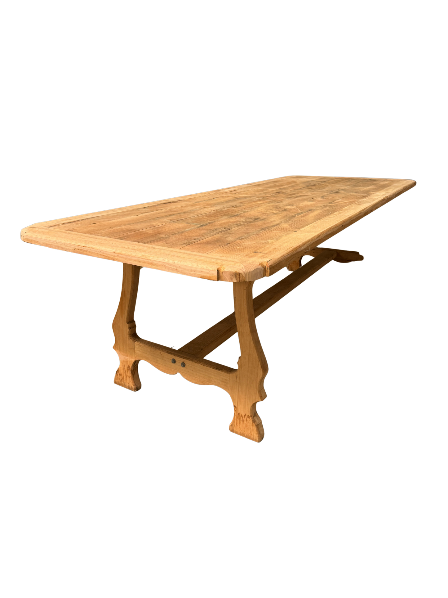 Vintage Spanish mission style table in a baltic pine