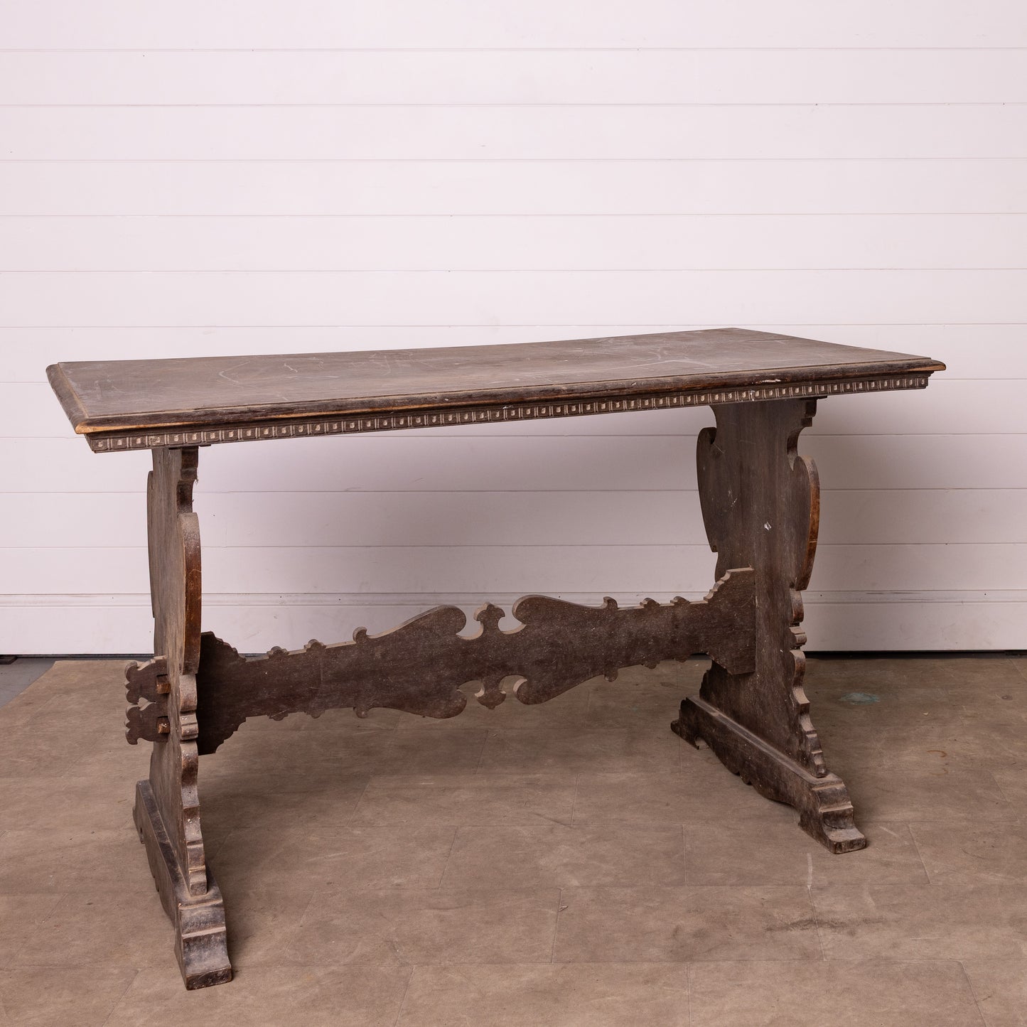 Antique French Savoyard Hall Console Table from a Chateau in Annecy