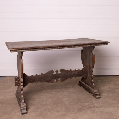 Antique French Savoyard Hall Console Table from a Chateau in Annecy