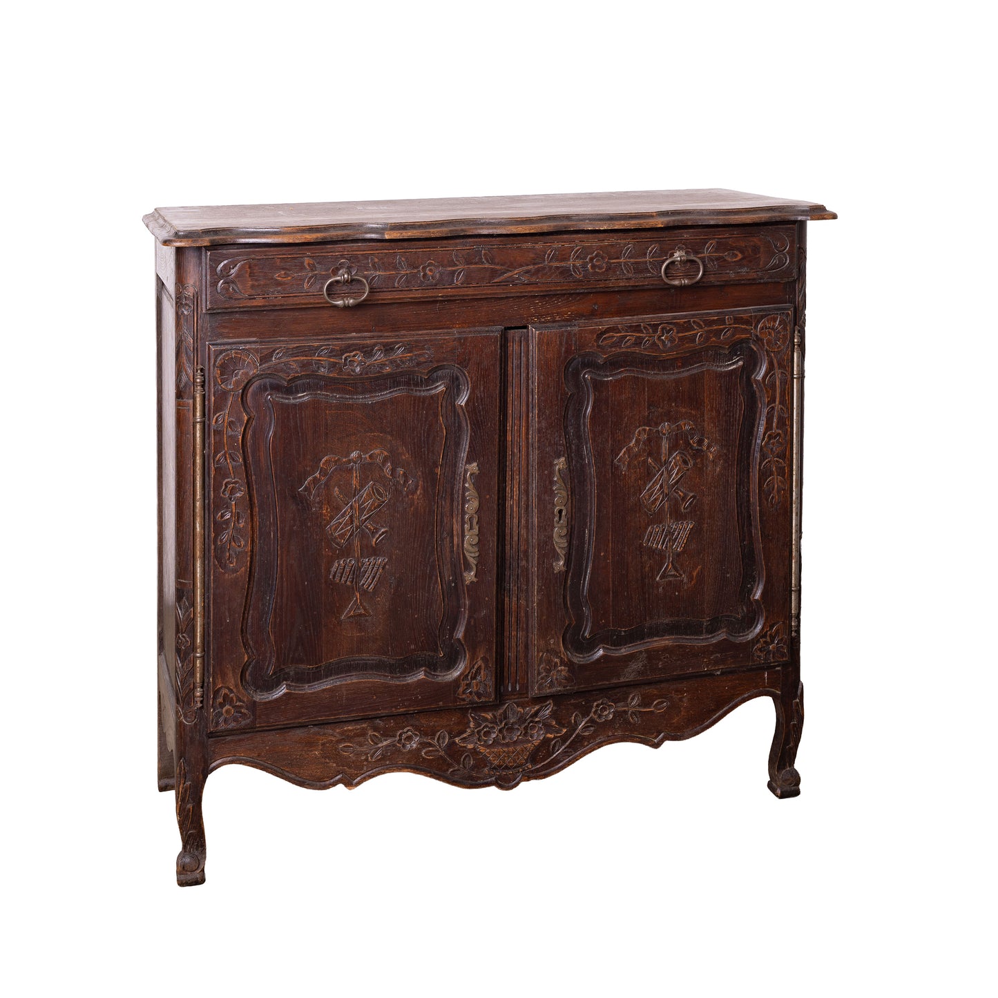 Antique French 'confiturier' sideboard from Bretagne.