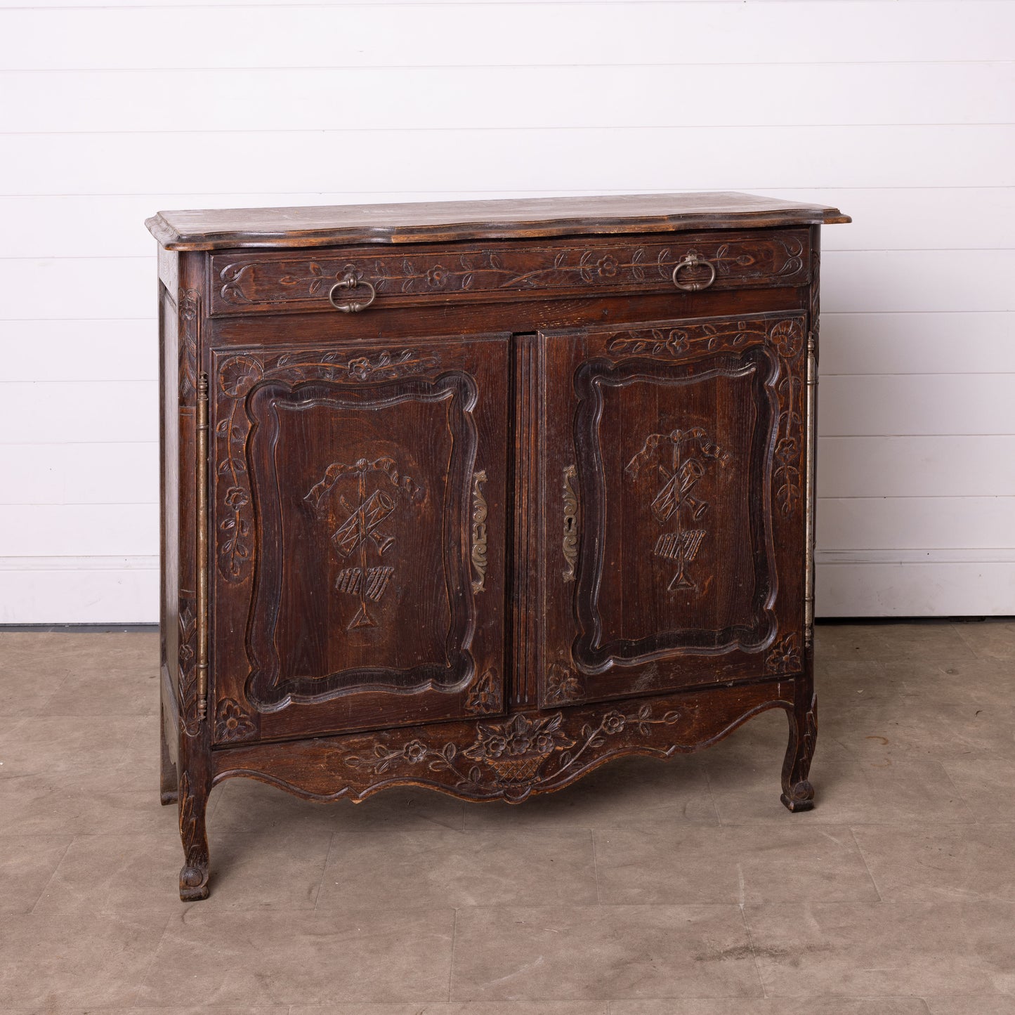 Antique French 'confiturier' sideboard from Bretagne.