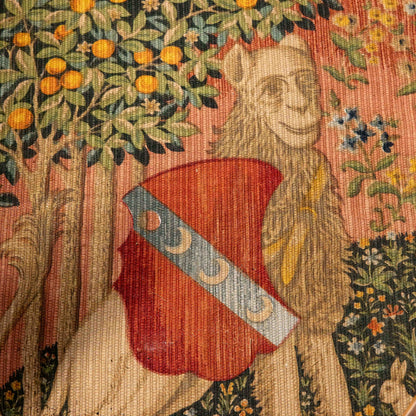 One of a kind 19th century reclining orangerie chaise with old tapestry upholstery