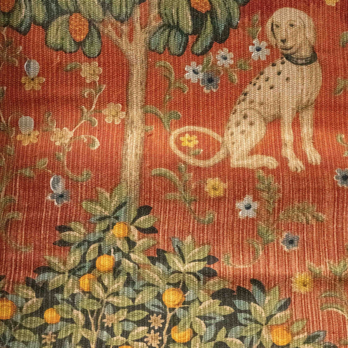 One of a kind 19th century reclining orangerie chaise with old tapestry upholstery