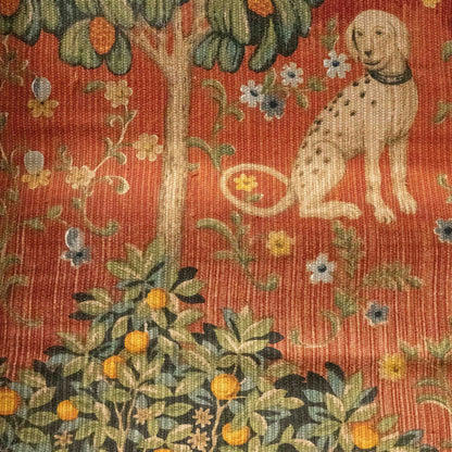 One of a kind 19th century reclining orangerie chaise with old tapestry upholstery