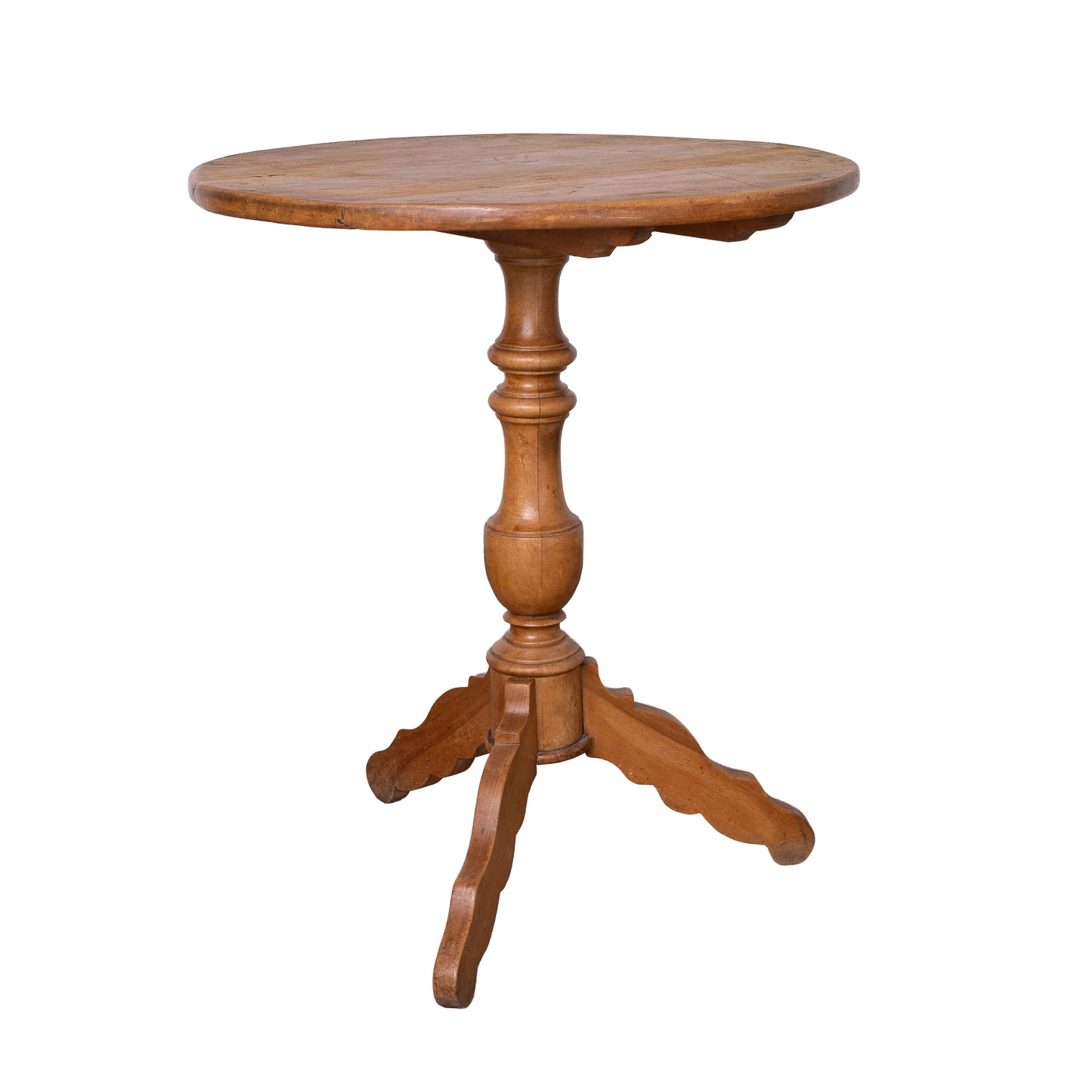 Lovely Vintage French Gueridon pedestal table with tilting top from Provence