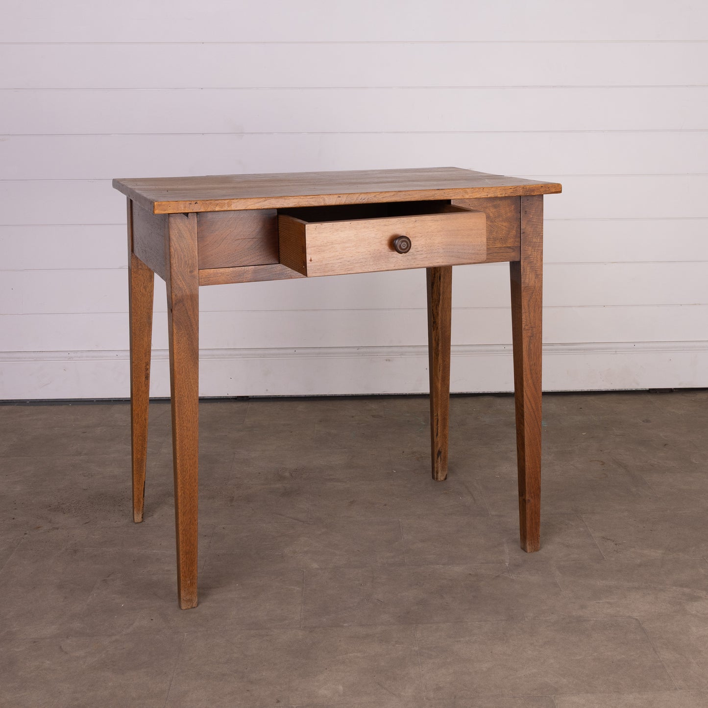 Lovely vintage French desk with large central drawer from the Alps