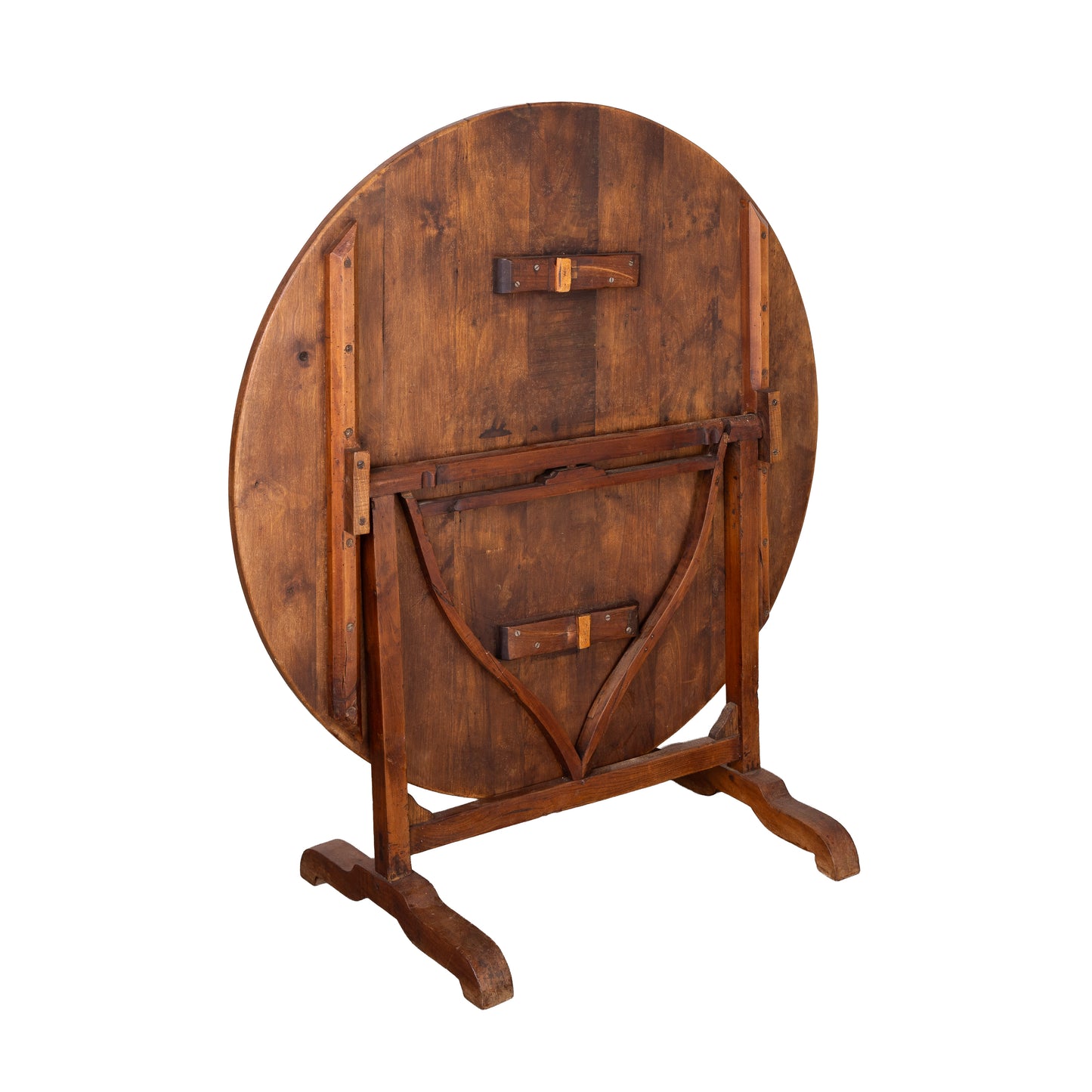 Antique French oak vigneron wine tasting table from a chateau near Annecy