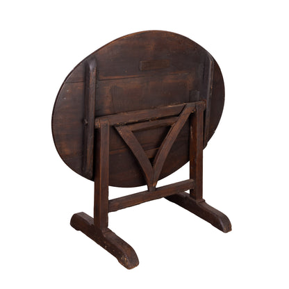 Very old Antique French vigneron wine tasting table from a chateau near Annecy