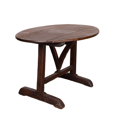 Very old Antique French vigneron wine tasting table from a chateau near Annecy