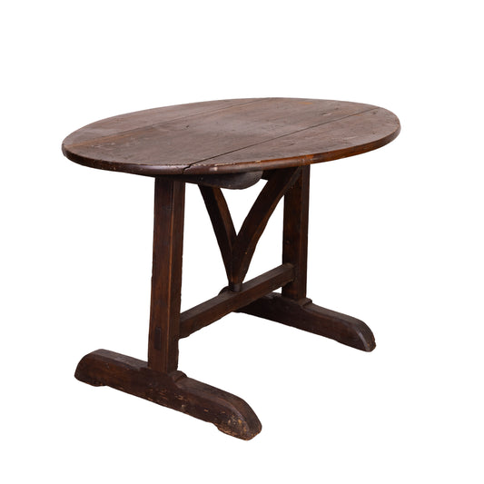 Very old Antique French vigneron wine tasting table from a chateau near Annecy