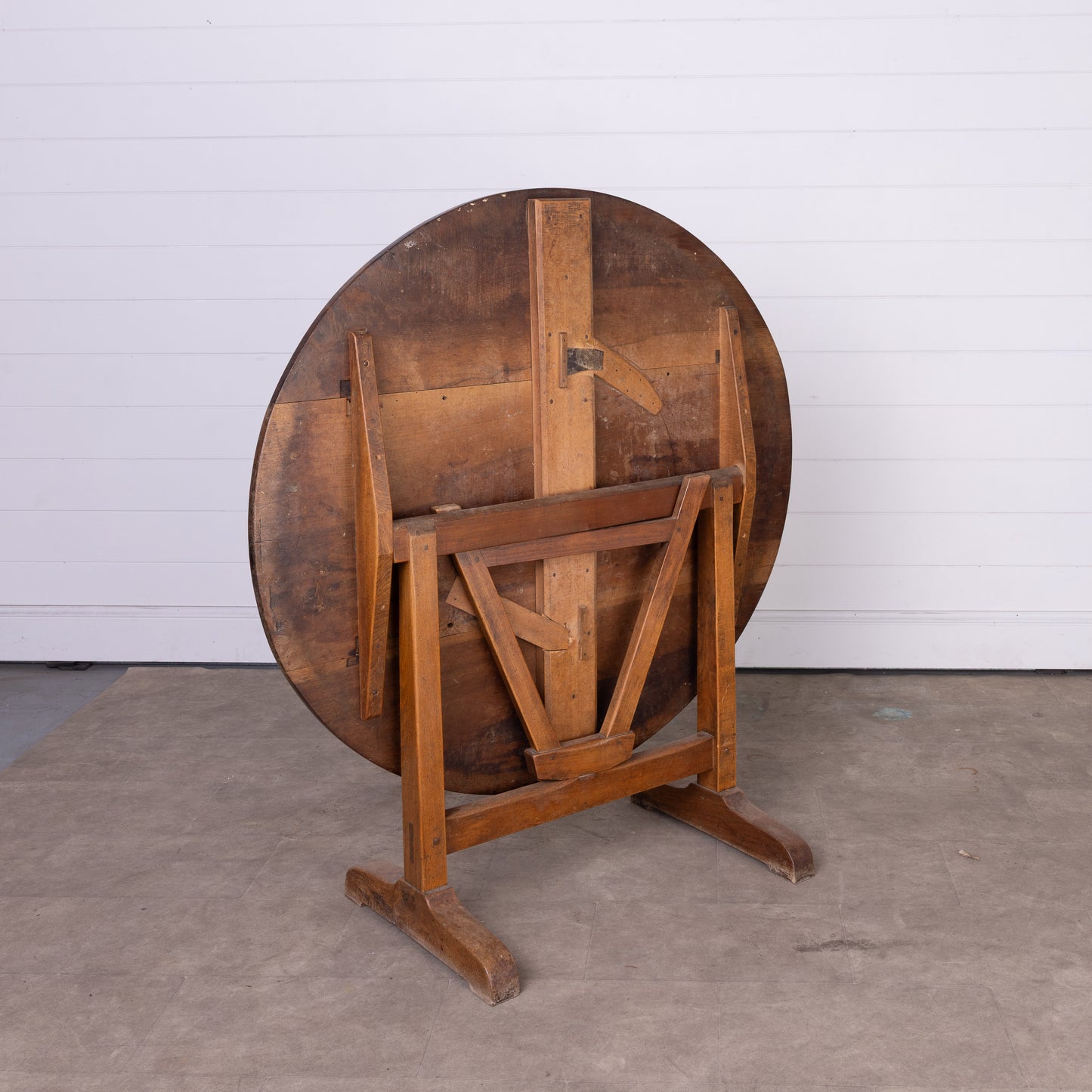 Very old Antique French vigneron wine tasting table from a chateau near Annecy