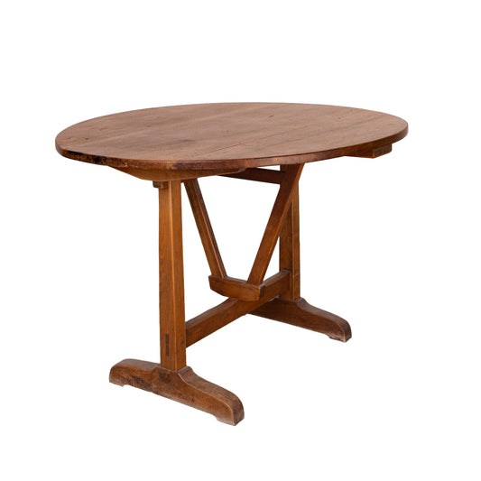Very old Antique French vigneron wine tasting table from a chateau near Annecy