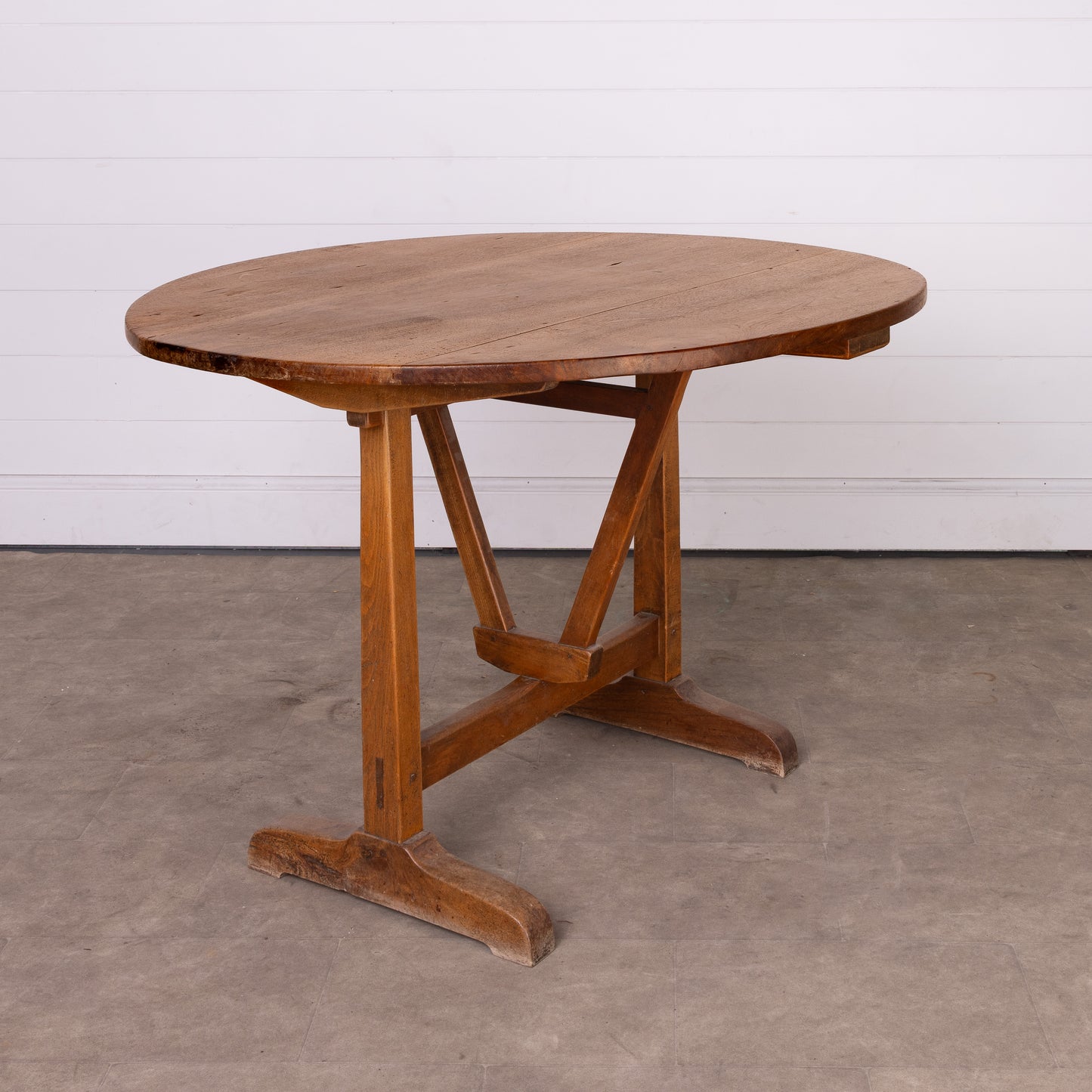 Very old Antique French vigneron wine tasting table from a chateau near Annecy