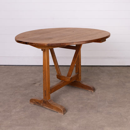 Very old Antique French vigneron wine tasting table from a chateau near Annecy