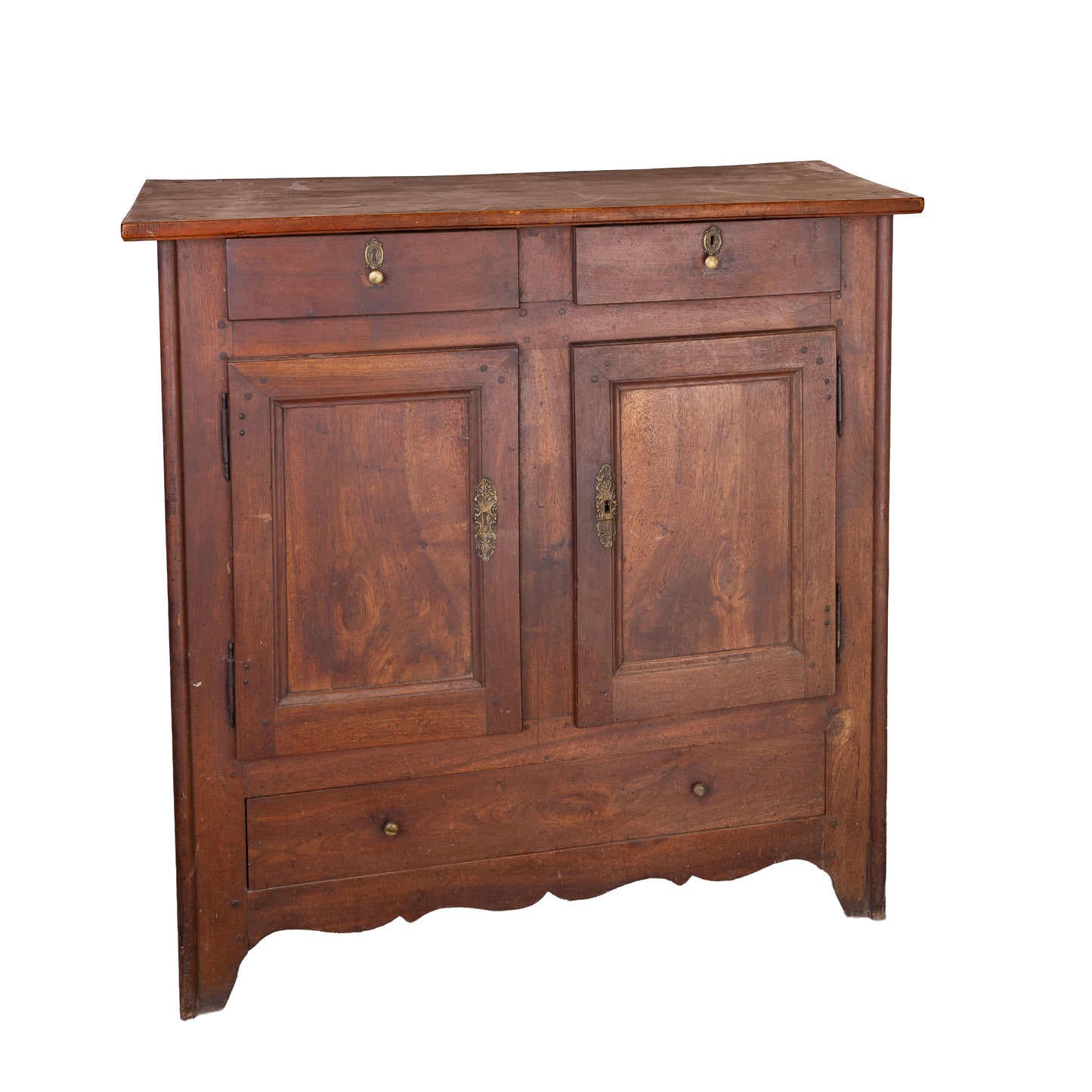 Antique French walnut sideboard from the French Alps