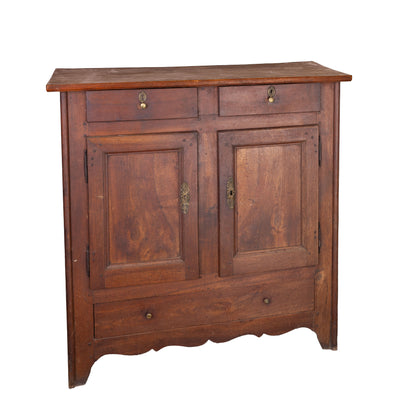 Antique French walnut sideboard from the French Alps