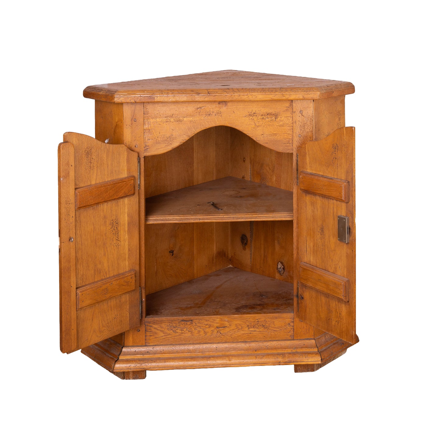 Beautiful, rare and very old Antique French Corner cabinet from Provence with lovely aged timber and great condition