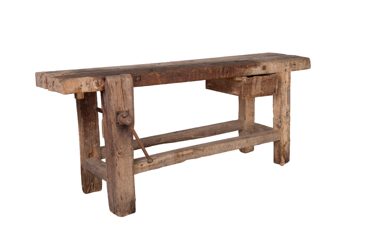 Antique French Farmhouse Etabli work bench from Megeve