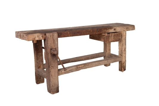 Antique French Farmhouse Etabli work bench from Megeve