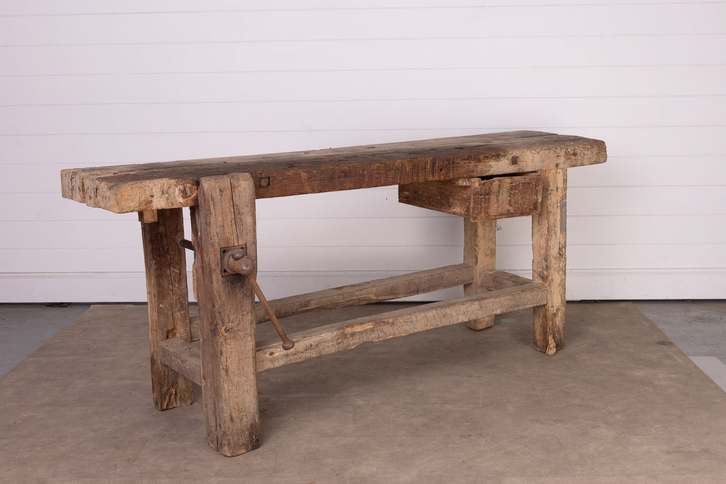Antique French Farmhouse Etabli work bench from Megeve