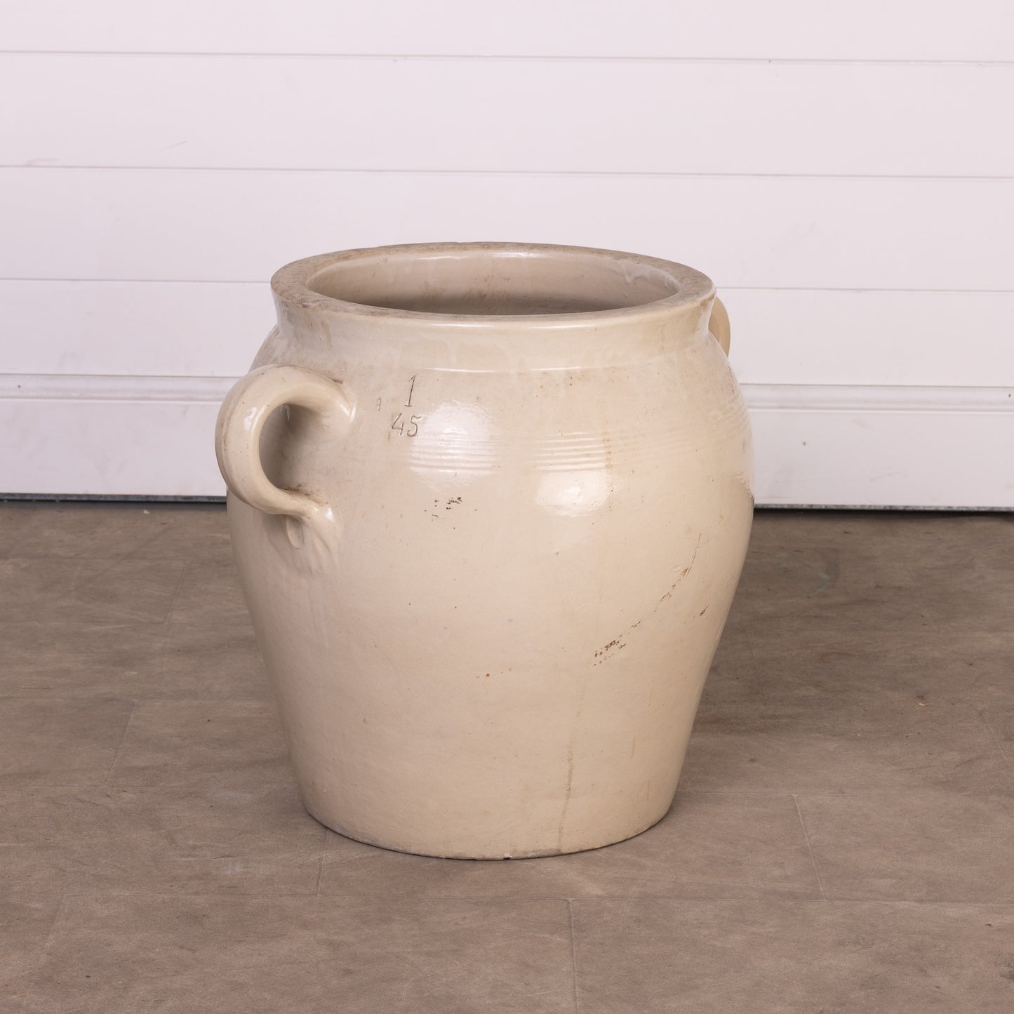 Impressive Antique French Large confit pot from Provence