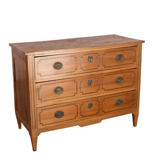 Antique French three drawer commode from Provence