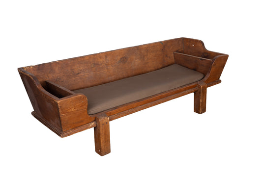 Antique French banquette from the haute Savoie region of France