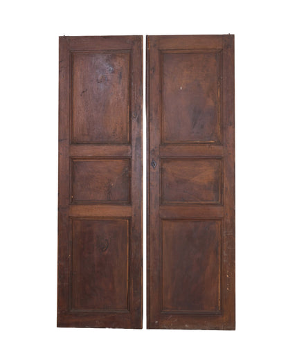 Pair of Antique French Armoire cupboard doors from a collection in Provence
