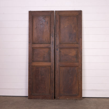 Pair of Antique French Armoire cupboard doors from a collection in Provence