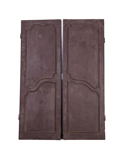Pair of Antique French Armoire cupboard doors from a collection in Provence