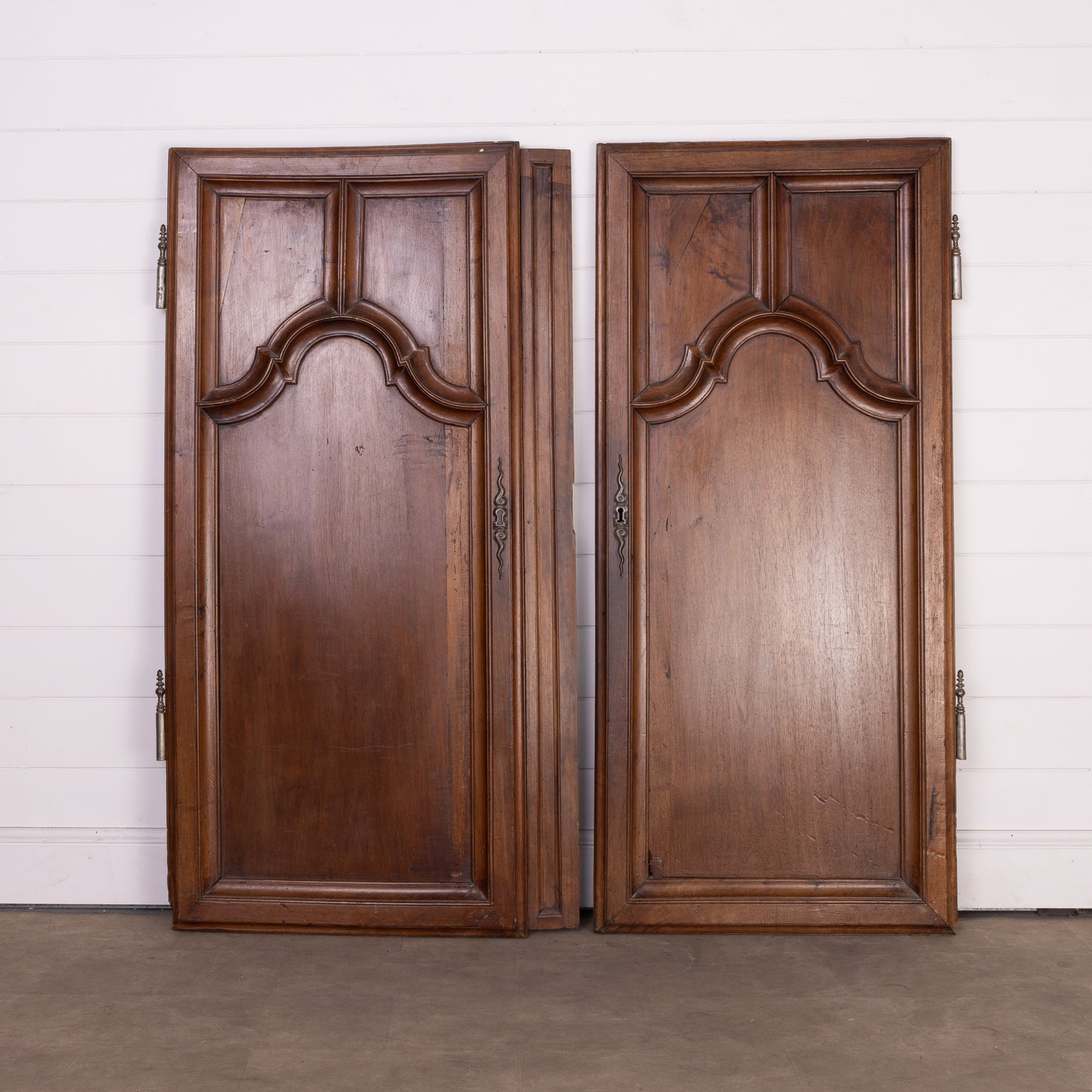 Pair of Antique French Armoire cupboard doors from a collection in Provence
