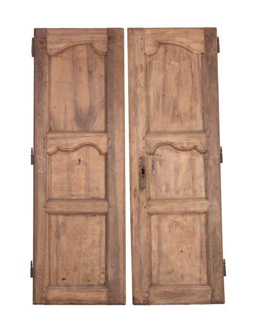Pair of Antique French Armoire cupboard doors from a collection in Provence