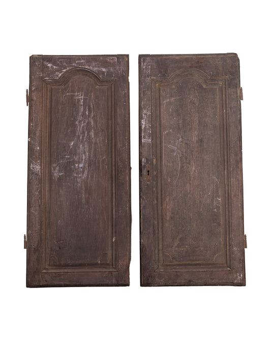 Pair of Antique French Armoire cupboard doors from a collection in Provence